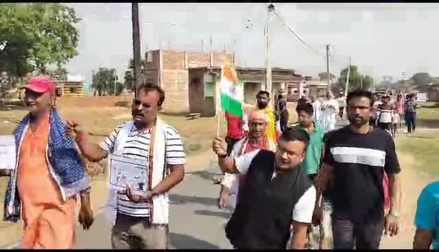 #जल नदी बचाओ #जीवन बचाओ #अभियान में जमुई में गरसंडा से घनश्याम स्थान कोलहुआ #7km #पद यात्रा में शामिल कुमार सुदर्शन सिंह
