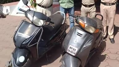 हुज़ूर: हनुमानगंज पुलिस ने वाहन चोर को किया गिरफ्तार, दो एक्टिवा स्कूटी सहित 1 लाख रुपए का मशरूका किया बरामद