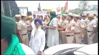 सोनीपत: दिल्ली जा रहे किसानों को कुंडली बॉर्डर पर पूछताछ के लिए पुलिस ने हिरासत में लिया