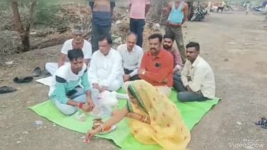 सुनेल: सुनेल में सामरिया मार्ग पर बनने वाले बरसाती नाले निर्माण के लिए सरपंच ने किया भूमि पूजन