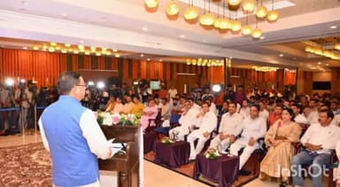 देहरादून: मोदी सरकार के 9 साल पर बीजेपी का राजपुर होटल में संवाद कार्यक्रम आयोजित, सीएम धामी और केंद्रीय मंत्री बालियान रहे मौजूद