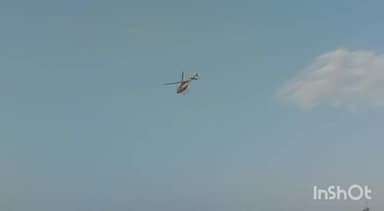 जतारा: चंद्रपुरा गांव में एक अनोखी शादी में दुल्हन को लेने हेलीकॉप्टर से टीकमगढ़ पहुंचा दूल्हा