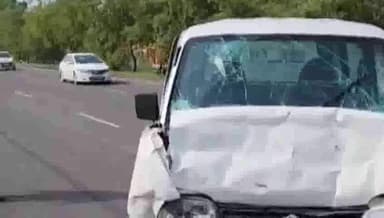 करनाल: नेशनल हाईवे पर तरावड़ी के पास 3 गाड़ियों में हुई टक्कर, एक गाड़ी चालक हुआ घायल