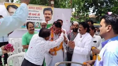 हुज़ूर: पलाश मार्केट में सड़क निर्माण कार्य पूर्ण हो जाने पर विधायक पीसी शर्मा ने सड़क का किया लोकार्पण