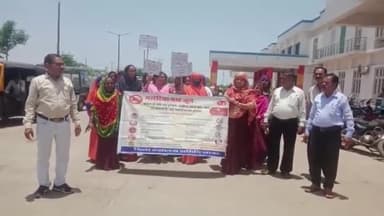 खुरई: मलेरिया निरोधक माह के पहले दिन खुरई सिविल अस्पताल में मलेरिया जागरूकता रैली निकाली गई