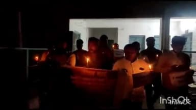 सलोन: दिल्ली की बेटी साक्षी को न्याय दिलाने के लिए सलोन कस्बे में निकाला गया कैंडल मार्च