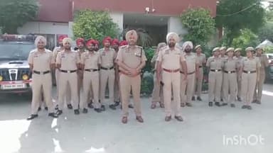 ਸ਼ਾਹਕੋਟ: ਛੋਟਾ ਘੱਲੂਘਾਰਾ ਦੇ ਸਬੰਧ 'ਚ ਸ਼ਾਹਕੋਟ ਸ਼ਹਿਰ 'ਚ ਪੁਲਿਸ ਨੇ ਕੱਢਿਆ ਫਲੈਗ ਮਾਰਚ