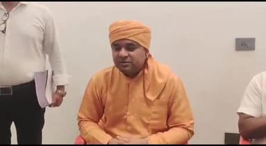 अलवर: हसन खा मेवात नगर कार्यालय में सांसद बालक नाथ ने की प्रेस वार्ता, बोले गांवों में अब पहुंचेगा चंबल का पानी