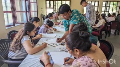 गिर्वा: शिल्पग्राम में 3 दिवसीय कैप्चरिंग टाइगर्स इन चारकोल कार्यशाला का हुआ शुभारम्भ