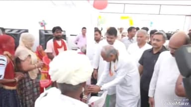 जालौर: मुख्यमंत्री गहलोत के जालोर पहुंचने पर कांग्रेसी कार्यकर्ताओं ने किया स्वागत, मुख्यमंत्री ने राहत कैंप का किया अवलोकन