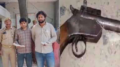 मथुरा: दो वांछित अभियुक्तों को थाना हाईवे पुलिस ने ग्राम सलेमपुर से अवैध असलहा व  कारतूस के साथ किया गिरफ्तार