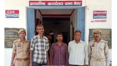भोगांव: बेवर थाना पुलिस ने मुखबिर की सूचना पर 3 वारंटी अभियुक्तों को अलग-अलग स्थानों से गिरफ़्तार कर भेजा जेल
