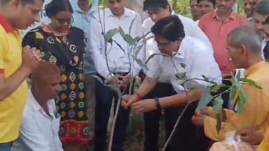 जहानाबाद: गायत्री परिवार के द्वारा न्यायालय परिसर में किया गया वृक्षारोपण।