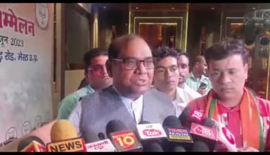 मेरठ: राज्यसभा सांसद बृजलाल ने मेरठ में कहा- मुख्तार अंसारी की कश्ती डूब चुकी है