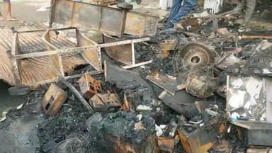 लखीसराय: कबैया थाना क्षेत्र स्थित नटराज हार्डवेयर की दुकान में लगी आग, ₹2 करोड़ की संपत्ति जलकर नष्ट