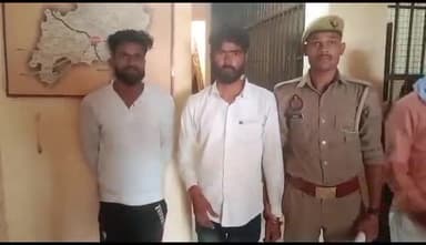 जलेसर: संज्ञेय अपराध घटित होने की आशंका के चलते अल्लेपुर से पुलिस ने दो अभियुक्तों को किया गिरफ्तार.