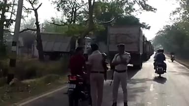 पालीगंज: थाना क्षेत्र के धरहरा चेक पोस्ट के पास ओवरलोड बालू ले जाते 30 वाहन को पुलिस द्वारा जप्त,एएसपी खनन विभाग नेतृत्व मे करवाई