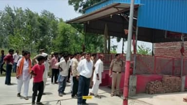 देवरनिया में देवस्थान पर निर्माण को लेकर दो समुदायों के बीच तनातनी