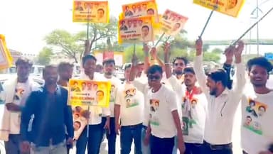 12 जून कांग्रेस की राष्ट्रीय नेता जन नेत्री श्रीमती प्रियंका गांधी जी के जबलपुर आगमन पर युवा साथियों के साथ।