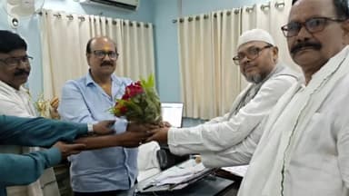 मांडू: कुजू के नए सीसीएल महाप्रबंधक और एसओपी से मिले राष्ट्रीय मजदूर कोलियरी संघ के क्षेत्रीय कमेटी के प्रतिनिधि