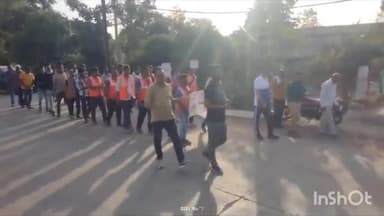 बुदनी: शासन के निर्देशानुसार नगर परिषद बुदनी ने निकाला स्वच्छता फ्लैग मार्च