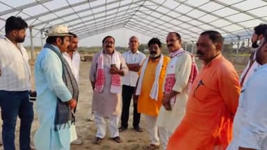 तुलसीपुर: बलरामपुर में 19 जून को सीएम के आगमन को लेकर कार्यक्रम स्थल इमलिया कोडर का भाजपा के पदाधिकारियों ने किया निरीक्षण