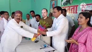 बिहार: जेडीयू के राष्ट्रीय प्रवक्ता राजीव रंजन ने बिहार शरीफ जदयू पार्टी कार्यालय में की प्रेस कॉन्फ्रेंस