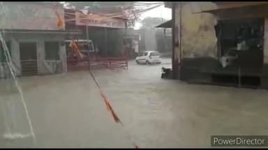 डेगाना: उपखंड क्षेत्र में बिपरजॉय तूफान का असर, मूसलाधार बारिश से मुख्य मार्ग बने दरिया