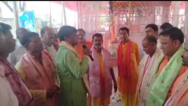 बाघमारा/कतरास: बेहराकुदर स्थित नवनिर्मित हरि मंदिर में प्राण प्रतिष्ठा का हुआ आयोजन, बीजेपी विधायक ढुल्लू महतो हुए शामिल