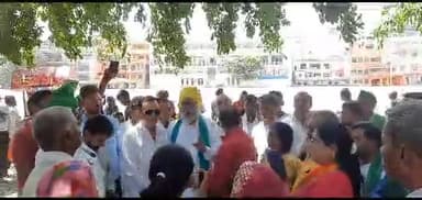 #अन्नदाता किसान यूनियन गुरमुख सिंह जी हरिद्वार में अपनी  टीम के साथ