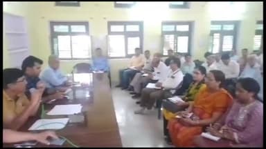 किशनगढ़ बास: राजीव गांधी ग्रामीण शहरी ओलंपिक खेल प्रतियोगिताओं की तैयारी को लेकर पंचायत समिति सभागार में बैठक का हुआ आयोजन