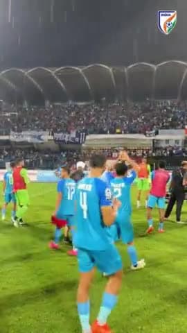 भारतीय फुटबॉल टीम ने पाकिस्तान को 4-0 से हराया जिसके कप्तान सुनील छेत्री ने 3 गोल किए #football #indianteam01 #pakistan