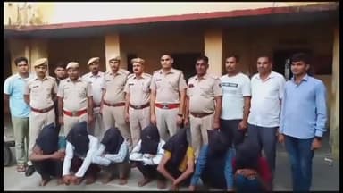 किशनगढ़ बास: डकैती व मारपीट के आरोपियों को खैरथल पुलिस ने किया कोर्ट में पेश, भेजा जेल