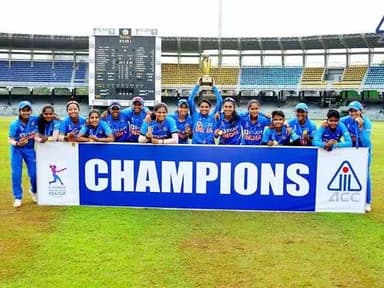 भारतीय महिला क्रिकेट टीम (इंडिया A) ने बांग्लादेश  A को 31 रनों से हरा कर वीमेन एमेर्जिंग एशिया कप जीत लिया 💐🎂