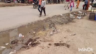 दिगोड़ा में लापरवाही के चलते हाइवे सड़क पर 4 माह से पटरियां नहीं भरे होने से सड़क किनारे भरा बारिश का पानी, आमजन परेशान।