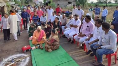 करेली: सुभाष वार्ड करेली में निर्माणाधीन धर्मशाला के लेंटर निर्माण कार्य का पूजन करने पहुंचे विधायक जालम सिंह पटेल