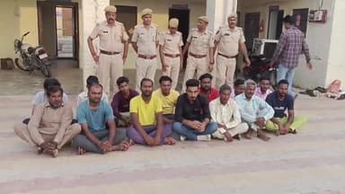 रावला: रावला पुलिस ने विभिन्न स्थानों से 14 जनों को शांति भंग की धारा 151 में किया गिरफ्तार