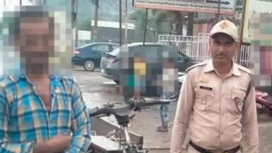 गाज़ियाबाद: जिले में यातायात पुलिस ने नियमों का उल्लंघन करने वाले 1239 वाहनों के काटे चालान, 14 जुगाड़ वाहनों को किया सीज