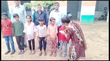 किशनगढ़ बास: राउप्रा विद्यालय फतियाबाद में नवप्रवेशित बच्चों का किया स्वागत
