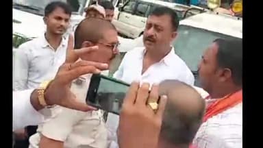 बरौनी: बरौनी BJP नेता सह सांसद प्रतिनिधि केशव शांडिल्य को लखीसराय कार्यक्रम में जाने से पुलिस ने रोका, मचा बवाल