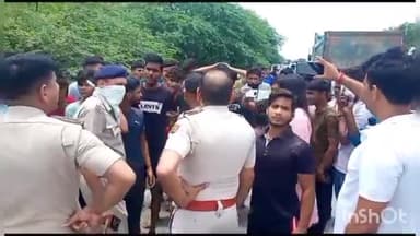 पलवल: धतीर गांव के पास डंपर की चपेट में आने से एक व्यक्ति की हुई मौत