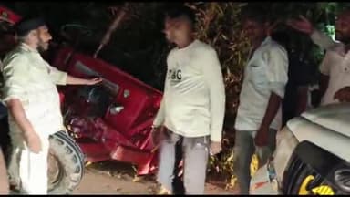 जगाधरी: कुराली के पास चारे से भरी हुई ट्रैक्टर ट्राॅली पलटी, रोड पर लगा लंबा जाम