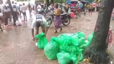 हरिद्वार: विष्णु घाट से लेकर विभिन्न घाटों पर पुलिस कर्मियों के द्वारा चलाया गया विशेष स्वच्छता अभियान