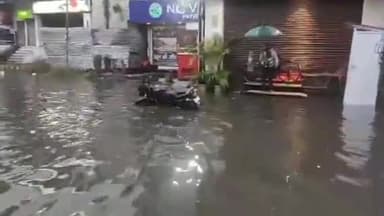 हरिद्वार: सुबह हुई जरा सी देर की बारिश के कारण रानीपुर मोड़ क्षेत्र में हुआ जलभराव, कई गाड़ियां हुई जलमग्न