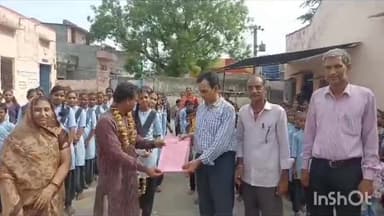 जहाज़पुर: ग्राम पंचायत पीपलून्द में विद्यालय के क्रमोन्नत होने पर नए भवन निर्माण के लिए सरपंच ने निशुल्क दिया पट्टा