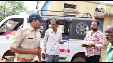 आगर: भ्याना रोड़ पर अपूर्ण दस्तावेज होने पर लोडिंग मैजिक वाहन का यातायात पुलिस ने बनाया ₹3000 का चालान