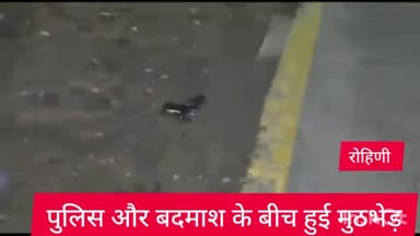 अलीपुर: दिल्ली पुलिस की स्पेशल सेल ने रोहिणी सेक्टर 29  30 के बीच में मुठभेड़ के बाद एक बदमाश को किया गिरफ्तार,बदमाश को लगी गोली