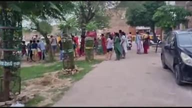 गंगानगर: श्रीगंगानगर के सद्भावना नगर में निकला सांपों का जोड़ा, मोहल्ला वासियों ने सरपंच पर लगाया सफाई न करने का आरोप