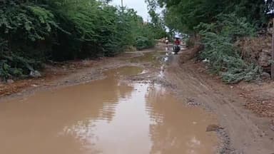 तालेड़ा: बरूंधन चौराहे से राणा जी का गुड्डा तक जर्जर सड़क को लेकर बरडवासी 10 जुलाई को करेंगे हाईवे जाम