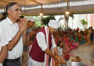 सागर नगर: भाग्योदय तीर्थ परिसर में मंगल कलश स्थापना का आयोजन, विधायक शैलेन्द्र जैन हुए शामिल।